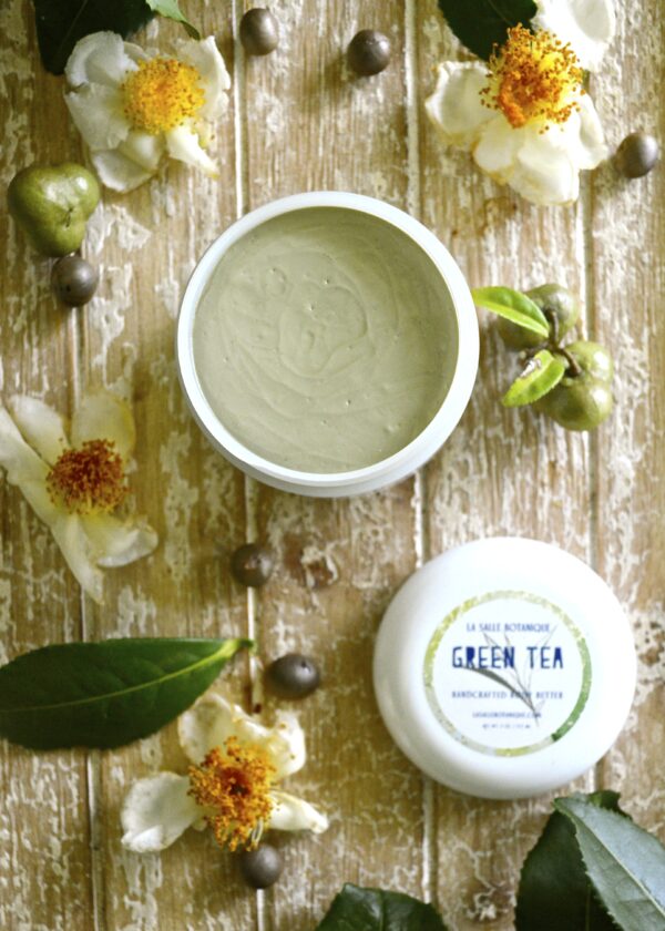 Nourishing body butter with green tea wax by La Salle BOTANIQUE for sensitive skin types