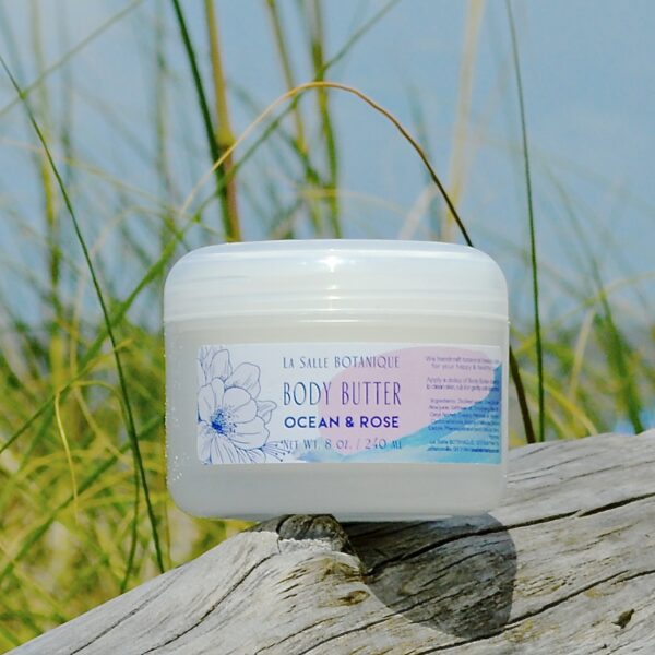 La Salle BOTANIQUE's Ocean & Rose Body Butter with the aquatic fragrance and shea butter