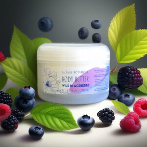 La Salle BOTANIQUE's Wild Blackberry Body Cream with Shea Butter and emollients