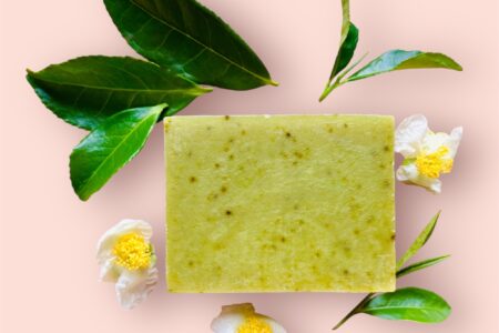 La Salle BOTANIQUE's Natural Soap Bar with Green Tea, nourishing and moisturizing