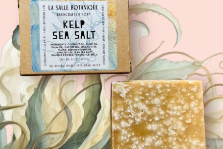 La Salle BOTANIQUE Natural Soap with Algae, Kelp, Seaweed, Sea Salt for exfoliation