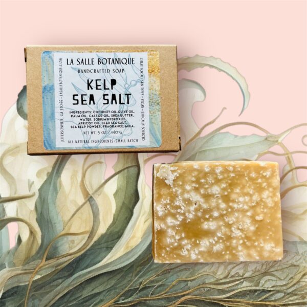 La Salle BOTANIQUE Natural Soap with Algae, Kelp, Seaweed, Sea Salt for exfoliation