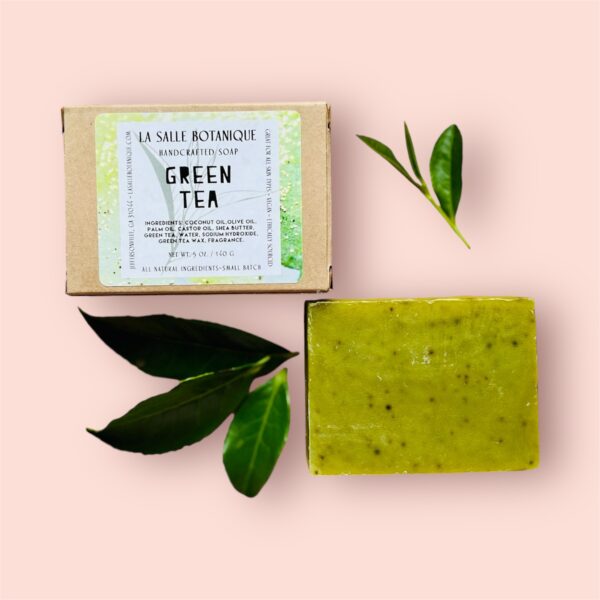 La Salle BOTANIQUE's Natural Soap Bar with Green Tea, nourishing and moisturizing