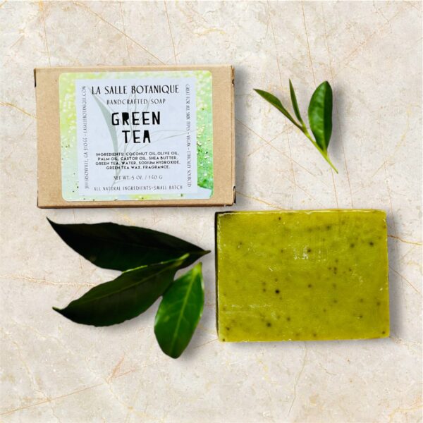 La Salle BOTANIQUE's Natural Soap Bar with Green Tea, nourishing and moisturizing