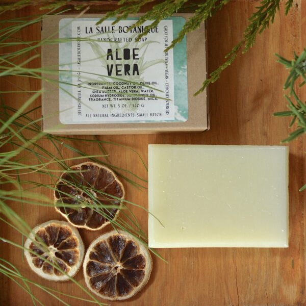 Handcrafted natural soap for sensitive skin Aloe Vera by La Salle BOTANIQUE